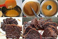Resep Cake Caramel (Bolu Karamel Sarang Semut) Panggang Tanpa Mixer