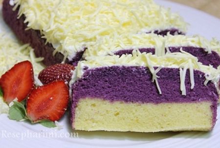 Resep Brownies Kukus Ubi Ungu Lembut dan Anti Gagal