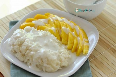 Resep Mango Sticky Rice (Khao Niao Mamuang) Dessert Thai