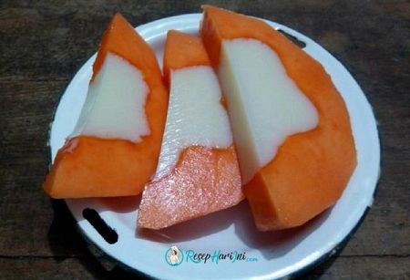 Cara Membuat Puding Pepaya (Puding Mangkuk Pepaya)