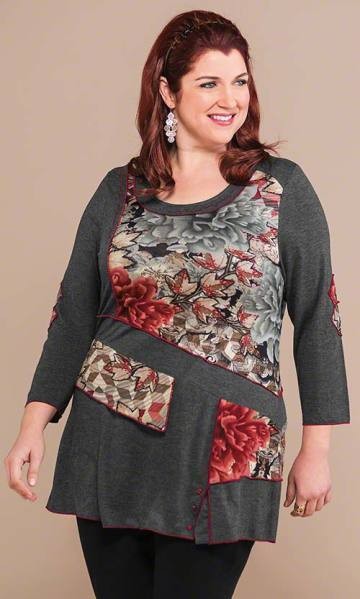 Model tunik menyamarkan bentuk tubuh gemuk menjadi lebih langsing - makingitbig.com